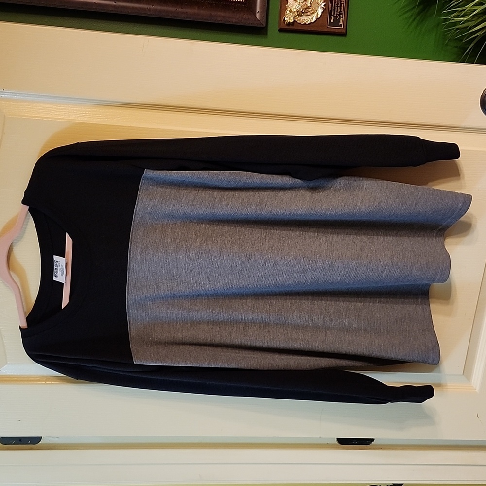 MISSION RIDGE BLACK and GRAY LONG SLEEVE SHIRT